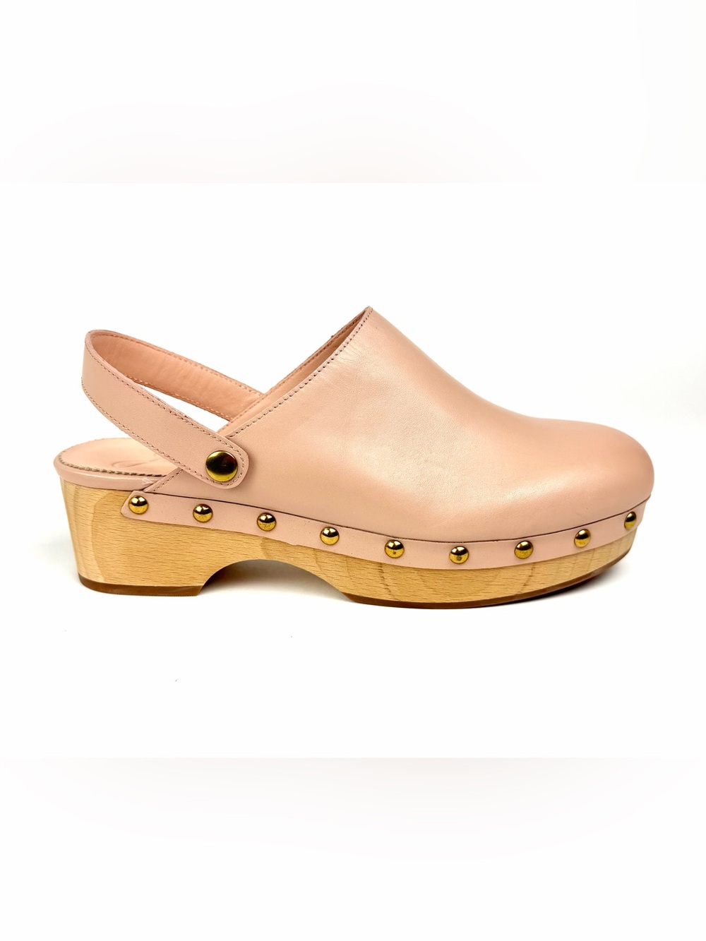J. Crew Convertible Leather Clog, NWOT, in sold out blush color.